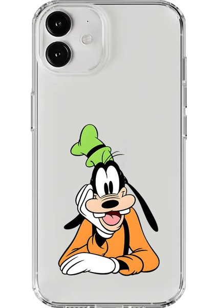 iPhone 12 Uyumlu Şeffaf Kılıf Cartoon Goofy 5 Tasarımlı