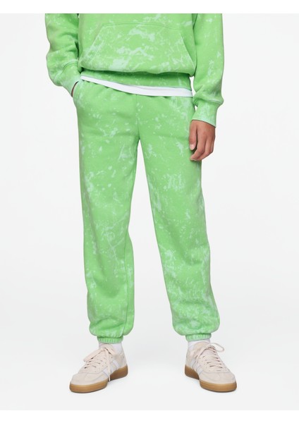 Erkek Çocuk Yeşil Vintagesoft Fleece Eşofman Altı