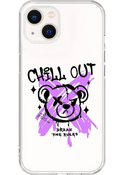 iPhone 13 Uyumlu Şeffaf Kılıf Graffiti 7 Tasarımlı