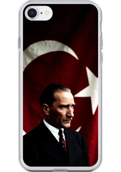 iPhone 6s Uyumlu Şeffaf Kılıf Atatürk 4 Tasarımlı