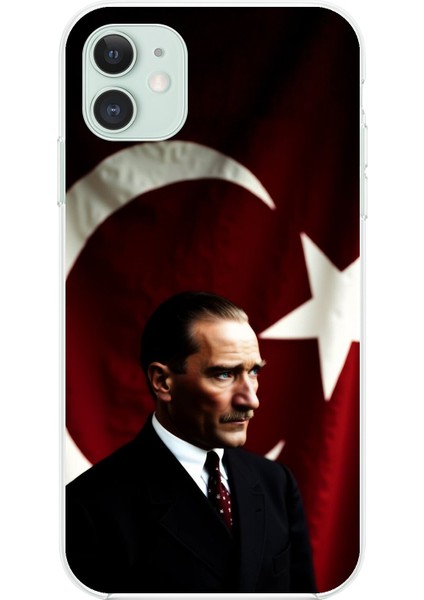 iPhone 11 Uyumlu Şeffaf Kılıf Atatürk 4 Tasarımlı