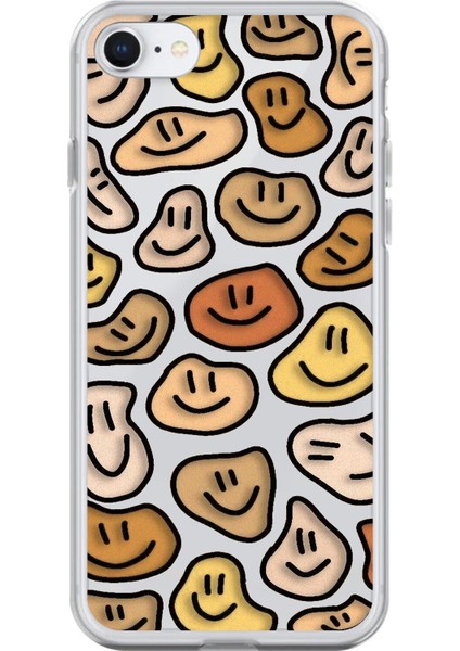 iPhone 6s Uyumlu Şeffaf Kılıf Şeffaf Wallpaper 8 Tasarımlı