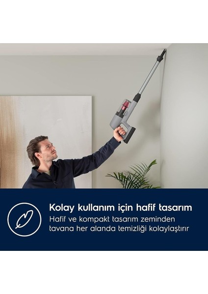 EP71AB14UG Animal 700 Serisi Hafif ve Güçlü Dikey Şarjlı Süpürge