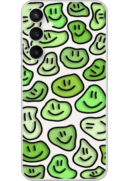 Samsung Galaxy S23 Fe Uyumlu Şeffaf Kılıf Şeffaf Wallpaper 9 Tasarımlı