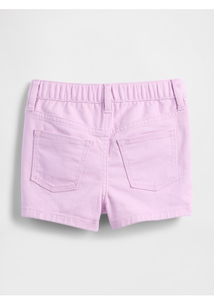 Kız Bebek Pembe Denim Şort Etek modelleri