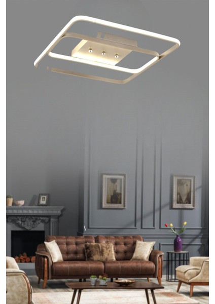 Milano 45 cm 3 Renk Işık Mod'lu (Beyaz Sarı Gün Işığı) Salon Mutfak Yatak Odası Genç Odası LED Aviz