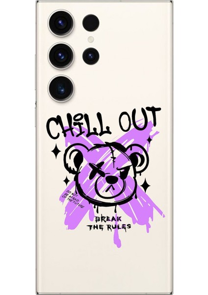 Samsung Galaxy S23 Ultra Uyumlu Şeffaf Kılıf Graffiti 7 Tasarımlı