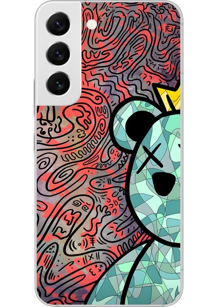 Samsung Galaxy S22 Uyumlu Şeffaf Kılıf Graffiti 12 Tasarımlı