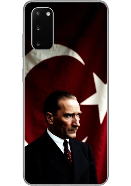 Samsung Galaxy S20 Uyumlu Şeffaf Kılıf Atatürk 4 Tasarımlı