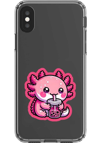 iPhone Xs Uyumlu Şeffaf Kılıf Şeffaf New Minies 4 Tasarımlı