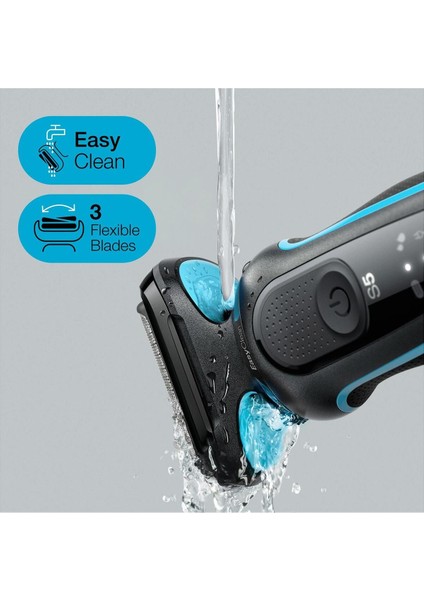Yeni Seri 5 M1000S Kablosuz Tıraş Makinesi, Autosense, Easyclean, Easyclick, Islak & Kuru