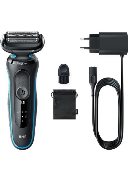 Yeni Seri 5 M1000S Kablosuz Tıraş Makinesi, Autosense, Easyclean, Easyclick, Islak & Kuru