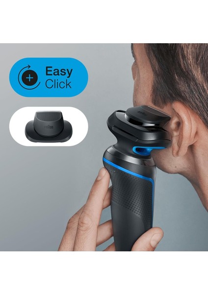 Yeni Seri 5 B1200S Kablosuz Tıraş Makinesi, Autosense, Easyclean, Easyclick, Islak & Kuru