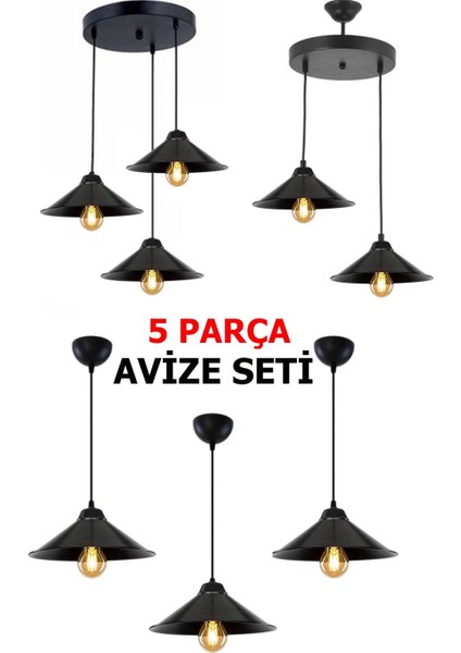 Avize Seti Japon Başlık Modern Salon Yatak Odası Mutfak Giriş Hol 3lü 2li 3 Adet Tekli Avize