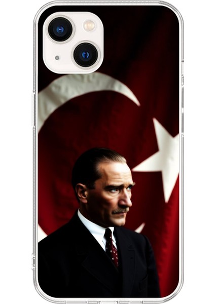 iPhone 13 Uyumlu Şeffaf Kılıf Atatürk 4 Tasarımlı