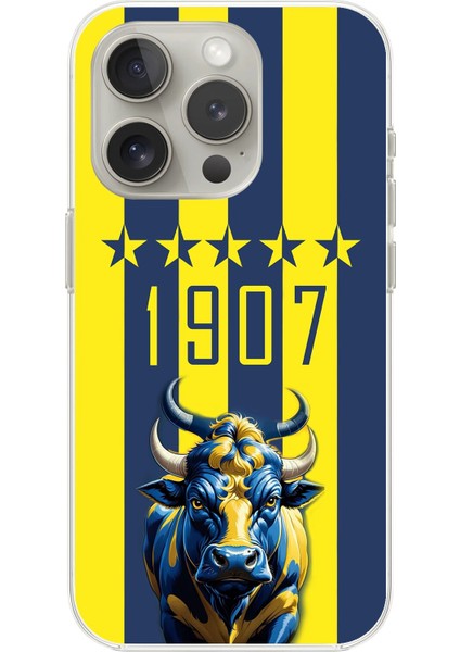 iPhone 15 Pro Max Uyumlu Şeffaf Kılıf Şeffaf 1903 Kartal Tasarımlı