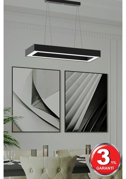 Mesıta ( Siyah Kasa, Beyaz Işık ) Ledli Modern LED Avize, Salon, Mutfak, Oturma Yatak Odası, Sarkıt indirimleri