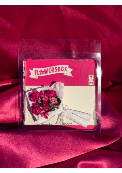 Burning Bloom Mini Çiçek Buketi – Hot Koleksiyon Wheels Flowers | Özel Tasarım Çiçek Kutusu | Özel Günler | Anne, Sevgili, Eş