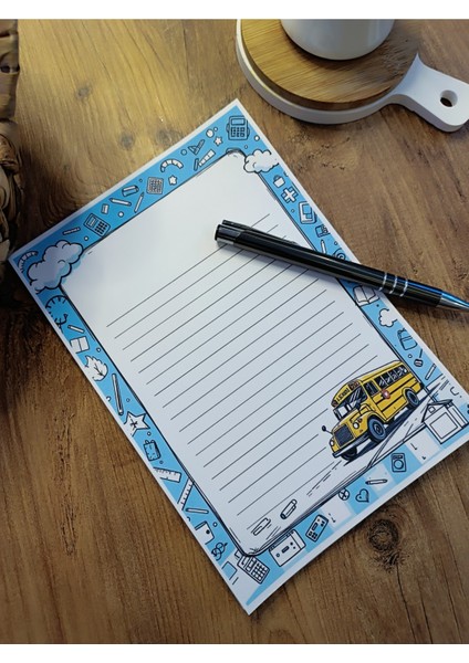 Özel Tasarım Araba Temalı Notepad