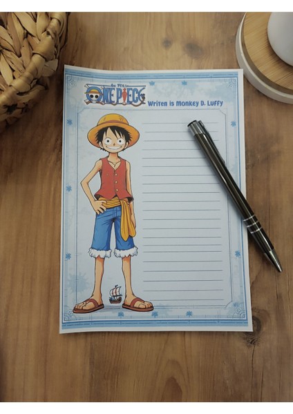 Özel Tasarım Anime Temalı Notepad