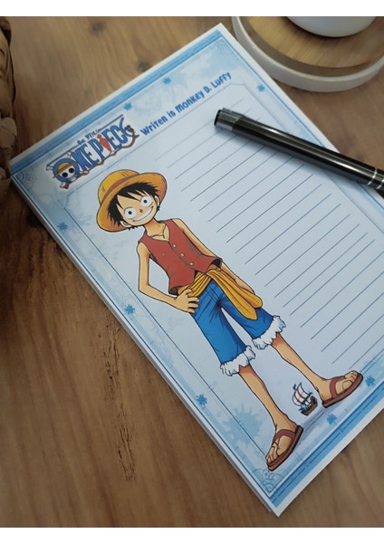 Özel Tasarım Anime Temalı Notepad