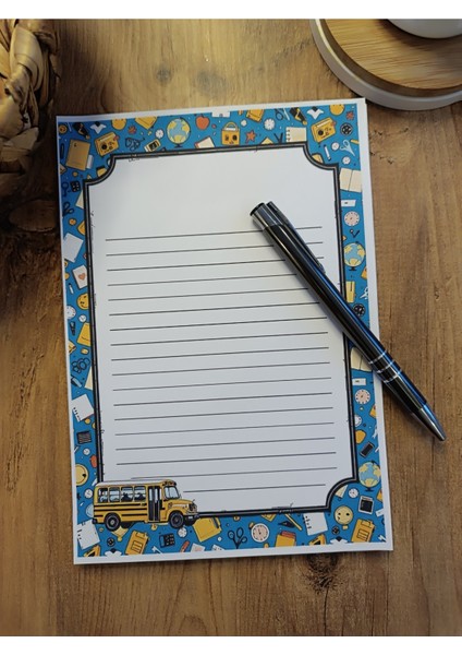 Özel Tasarım Araba Temalı Notepad