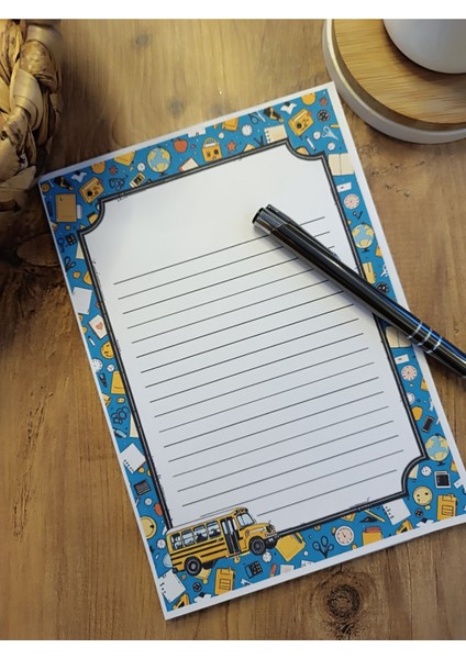 Özel Tasarım Araba Temalı Notepad