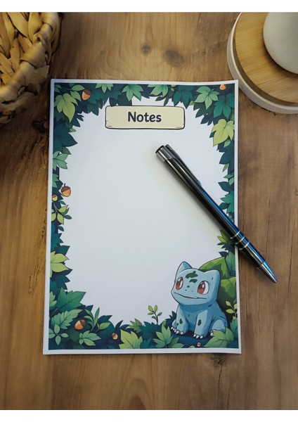 Özel Tasarım Çizgi Film Karakterleri Temalı Notepad