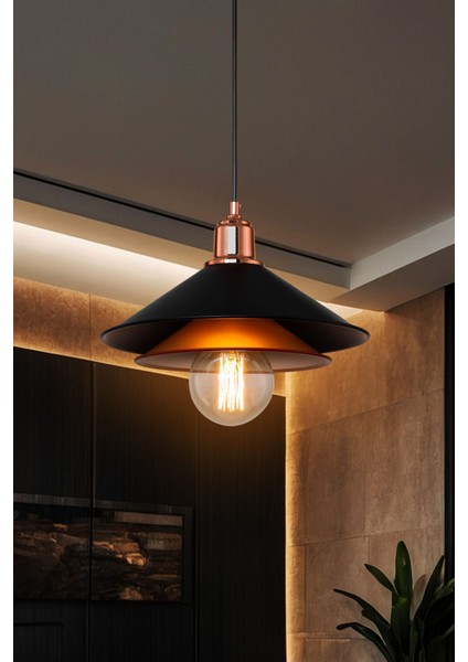 Siyah Bal Rengi Sarkıt Avize Salon Mutfak Koridor Yatak Odası Lamba