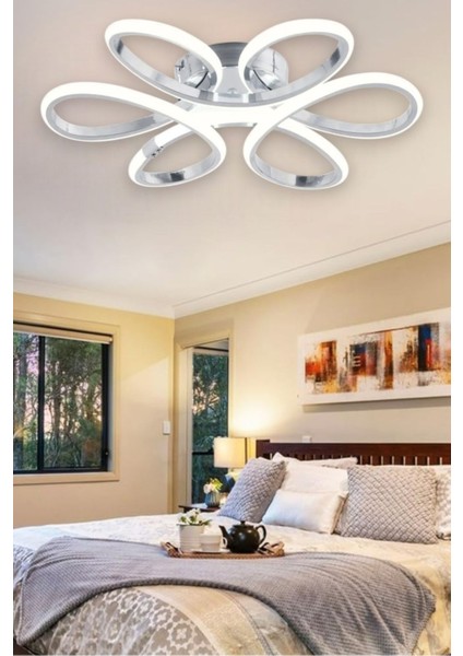 Nipul Modern Plafonyer Tavana Sıfır Beyaz Işık Salon Mutfak Yatak Odası LED Avize Gri Kasa fırsatları