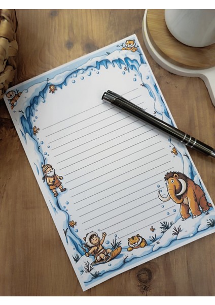 Özel Tasarım Animasyon Karakterleri Temalı Notepad