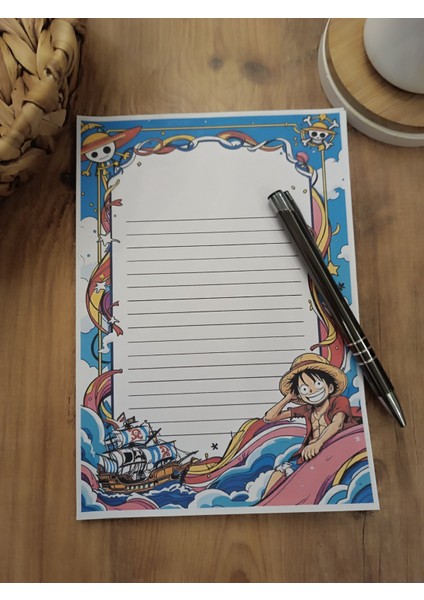 Özel Tasarım Anime Temalı Notepad