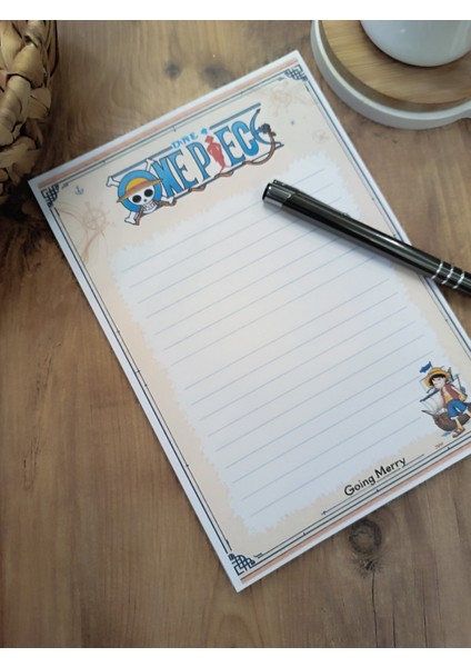 Özel Tasarım Anime Temalı Notepad