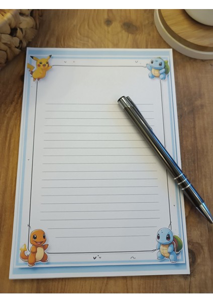 Özel Tasarım Çizgi Film Karakterleri Temalı Notepad