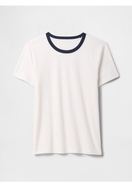 Kadın Orange Kıss Neon Bisiklet Yaka T-Shirt