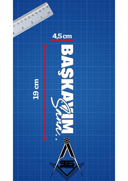 Başkayım Sana Yazı Jdm Araba Motosiklet Cam Etiket Sticker 19X4,5CM Beyaz Renk fiyatları