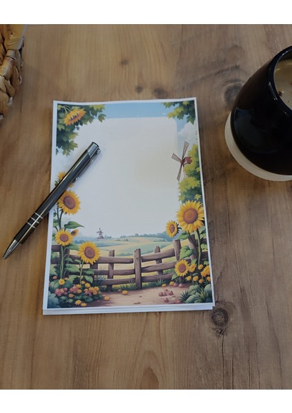 Özel Tasarım Çiftlik Temalı Notepad