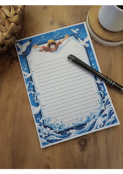 Özel Tasarım Anime Temalı Notepad