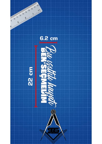 Bu Işıltılı Hayatı Ben Seçmedim Yazı Jdm Araba-Motosiklet Cam Etiket Sticker 22X6,2CM Beyaz Renk fiyatları