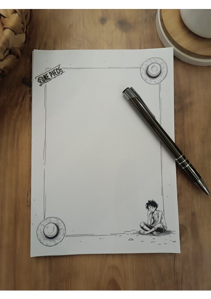 Özel Tasarım Anime Temalı Notepad