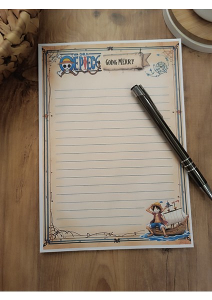 Özel Tasarım Anime Temalı Notepad