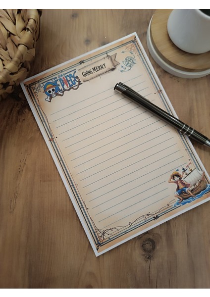 Özel Tasarım Anime Temalı Notepad
