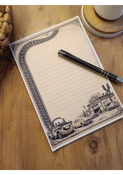 Özel Tasarım Animasyon Karakterleri Temalı Notepad