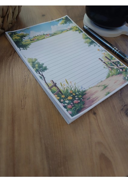 Özel Tasarım Çiftlik Temalı Notepad