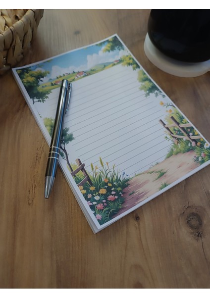 Özel Tasarım Çiftlik Temalı Notepad