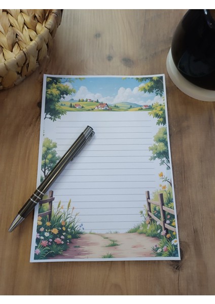 Özel Tasarım Çiftlik Temalı Notepad