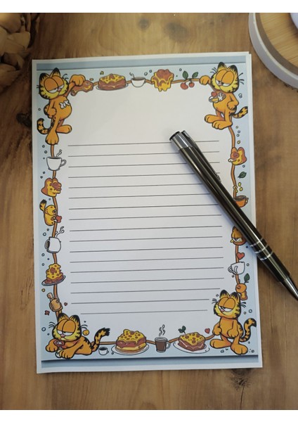 Özel Tasarım Çizgi Film Karakterleri Temalı Notepad