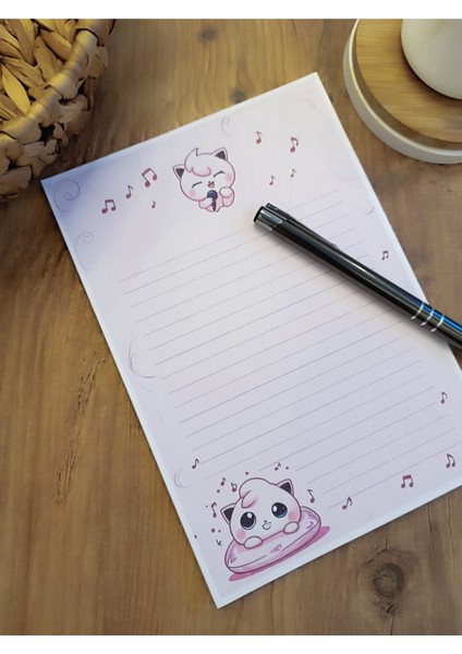Özel Tasarım Çizgi Film Karakterleri Temalı Notepad