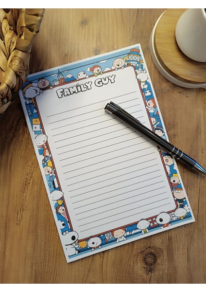 Özel Tasarım Çizgi Film Karakterleri Temalı Notepad fiyatları