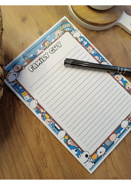 Özel Tasarım Çizgi Film Karakterleri Temalı Notepad modelleri